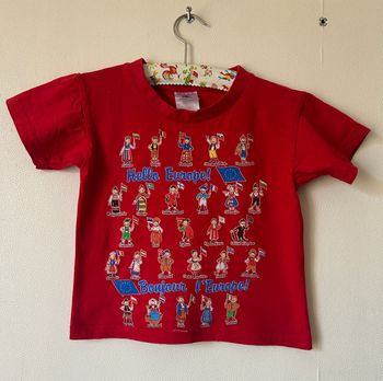 Tee-shirt imprimé pays Europe taille 3/4 ans