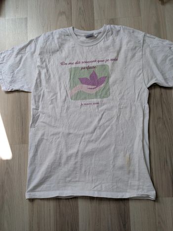 T-shirt femme parfaite humoristique