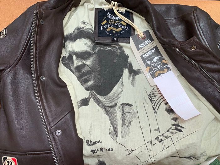 Veste cuir d’agneau Mainpol Steve Mc Queen - photo numéro 2