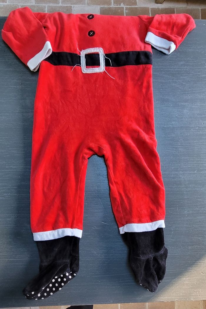 Pyjama 1 pièce garçon Noël antidérapant - photo numéro 2