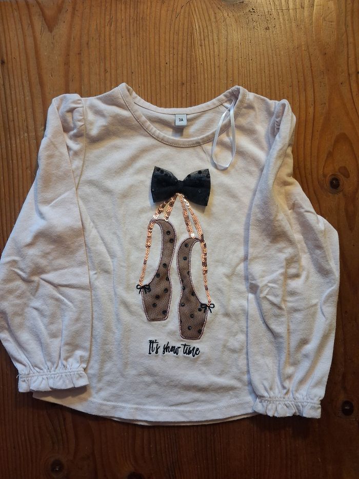 T.shirt fille - 3 ans - sans marque - photo numéro 4