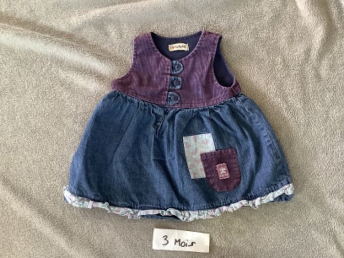 Robe bleue 3 mois