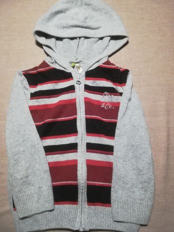 Gilet zip à capuche