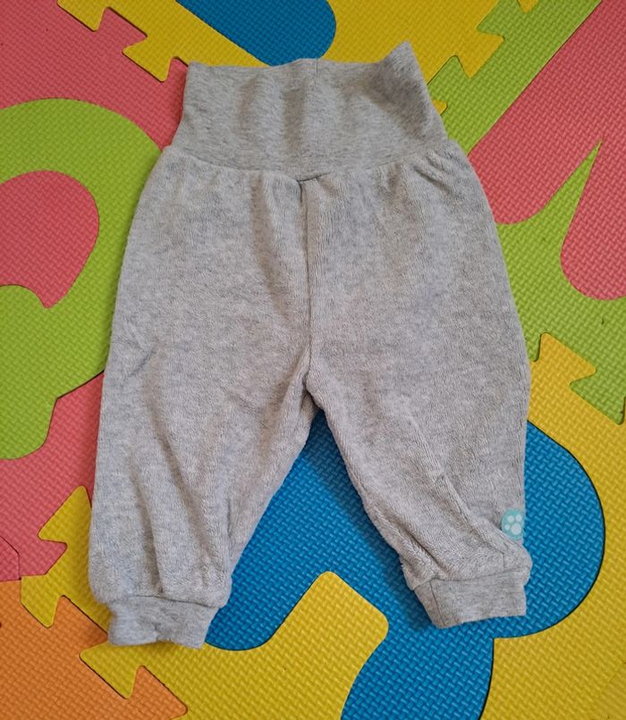 Ensemble veste jogging gris/blanc chien, taille 3 mois (62 cm) - photo numéro 8