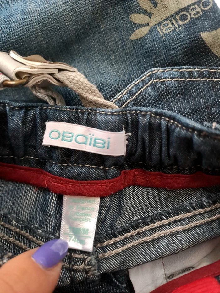 Jean à bretelles 12 mois - photo numéro 6