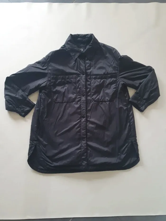 Veste / parka femme oversize noire Zara, taille M
