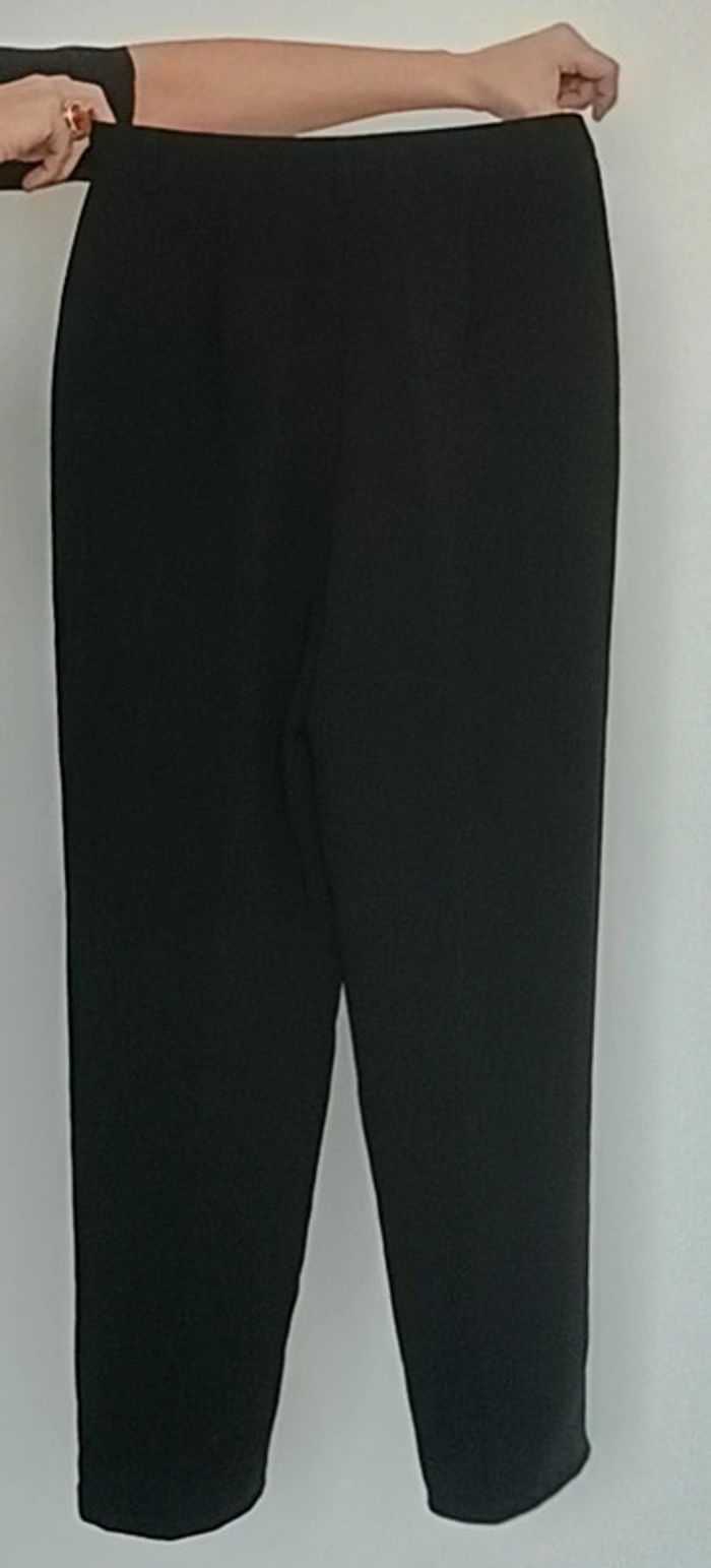 Pantalon noir a pinces chic taille 34 - photo numéro 4