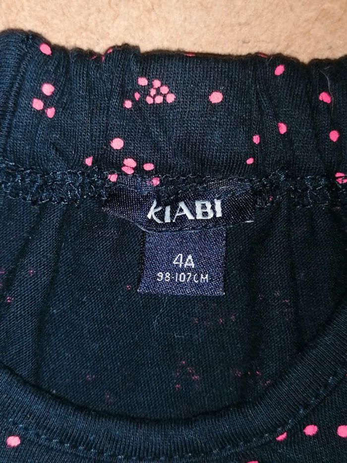 Tee-shirt marine noir 4ans Kiabi - photo numéro 4