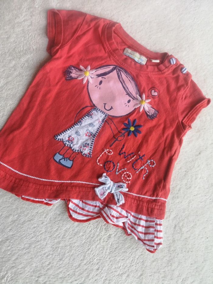 Lot 9 tee shirt manches courtes 9 mois - photo numéro 4