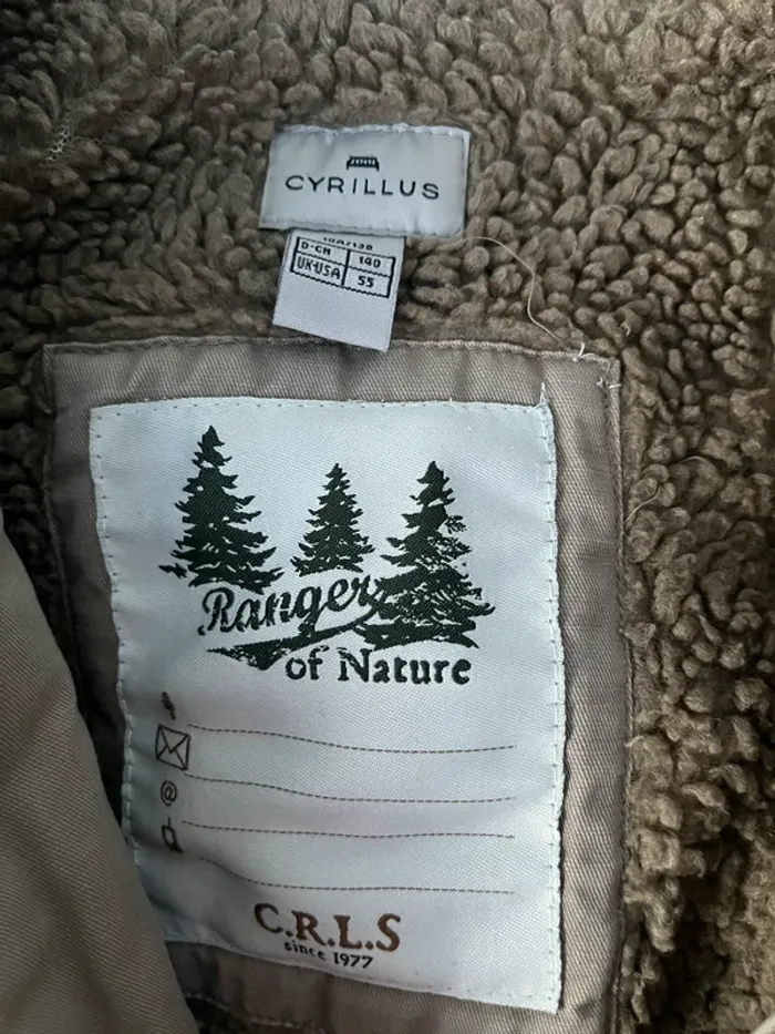 Manteau cyrillus taille 10 ans beige - photo numéro 3