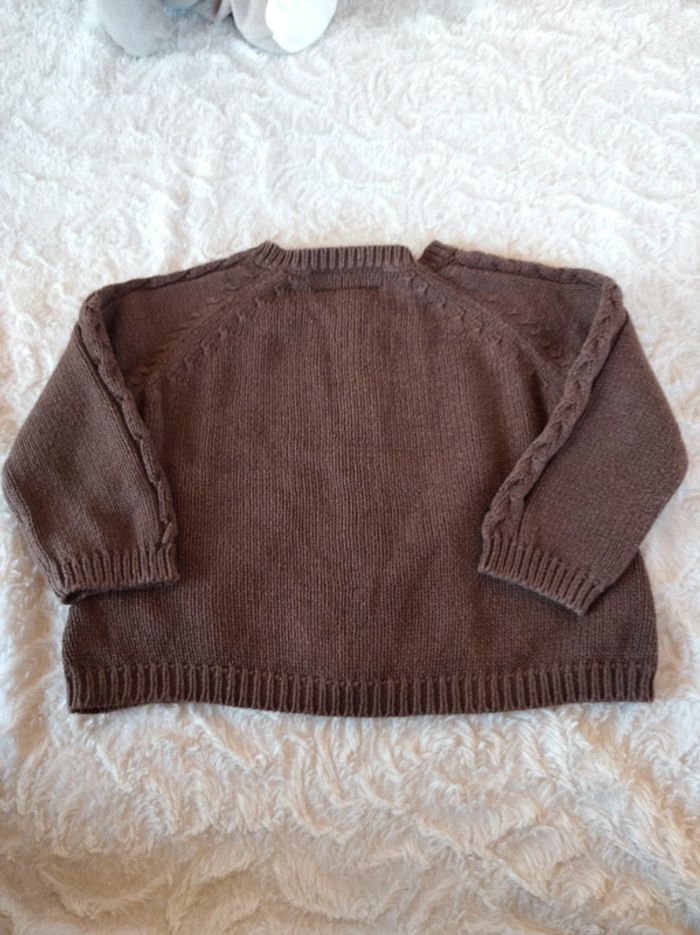 Gilet maille avec laine Garçon 18 mois copain sanglier la compagnie des petits - photo numéro 7