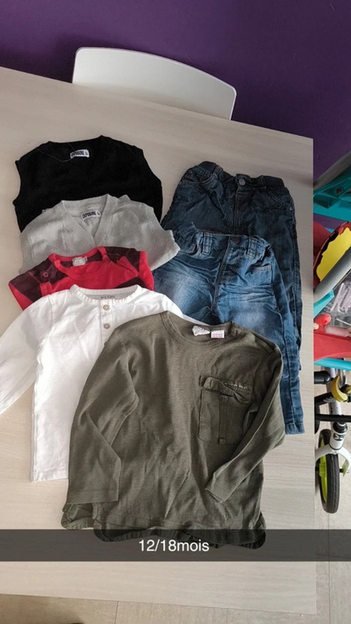 Lot 12/18mois garçon