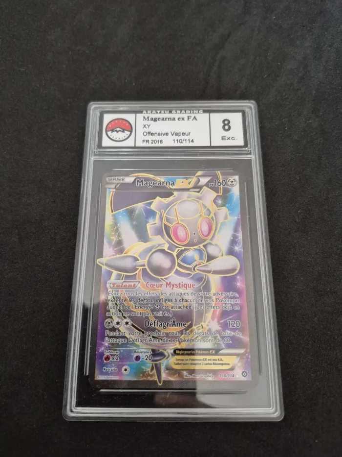 Carte Pokémon Magearna EX 110/114 XY Offensive Vapeur FRA Akatsu grading 8
