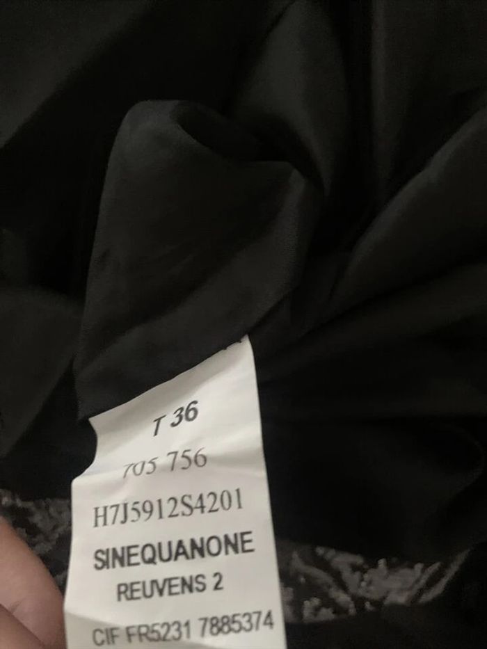 Ensemble Jupe + Veste Tailleur Gris Jupe T36 Veste T38 Sinequanone - photo numéro 9