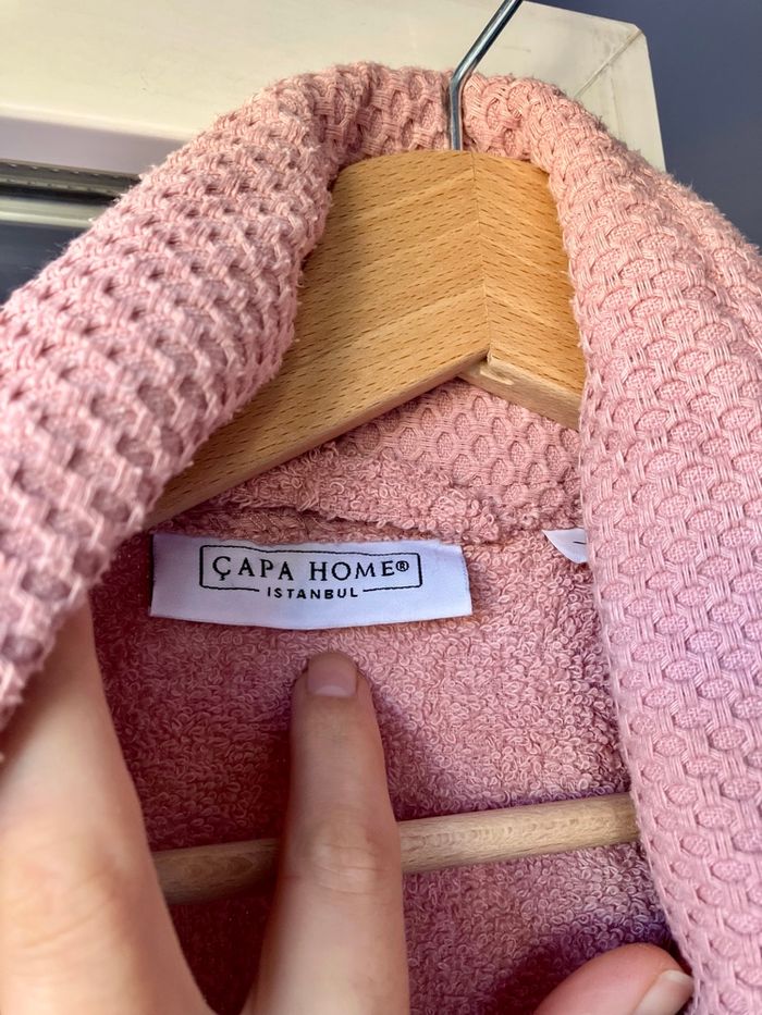 Peignoir de bain vieux rose en T.XL - photo numéro 5