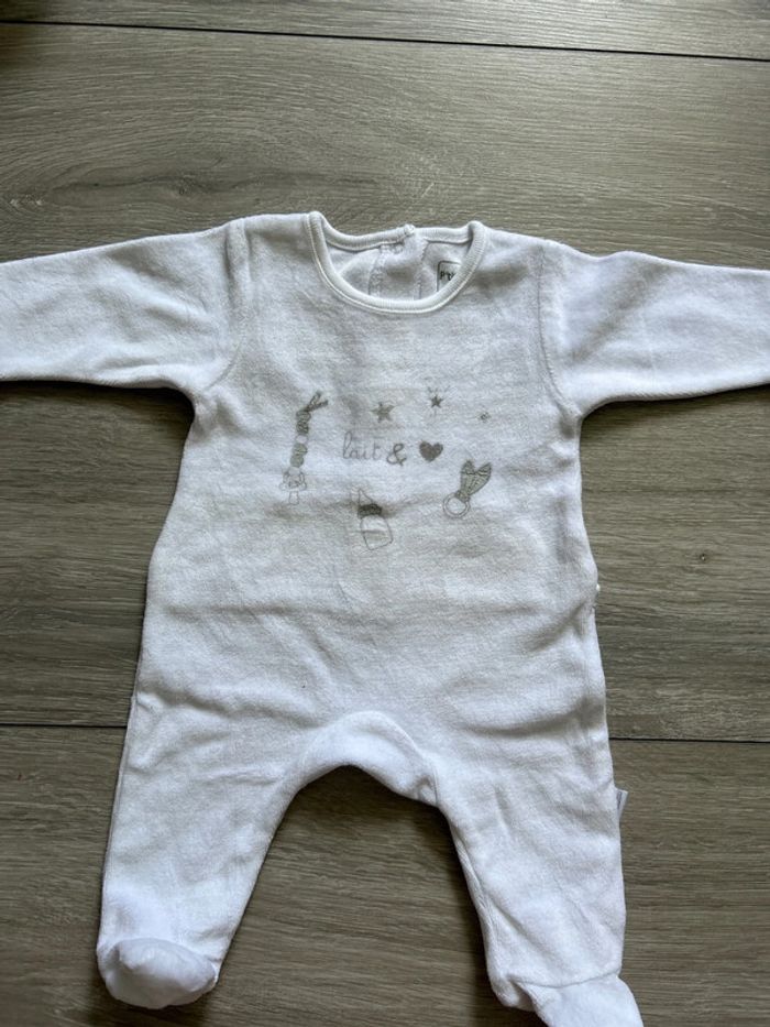 3 pyjamas blanc - photo numéro 2