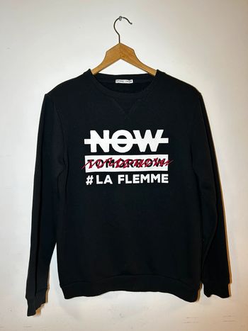 Sweat noir Gémo - Taille 16 ans