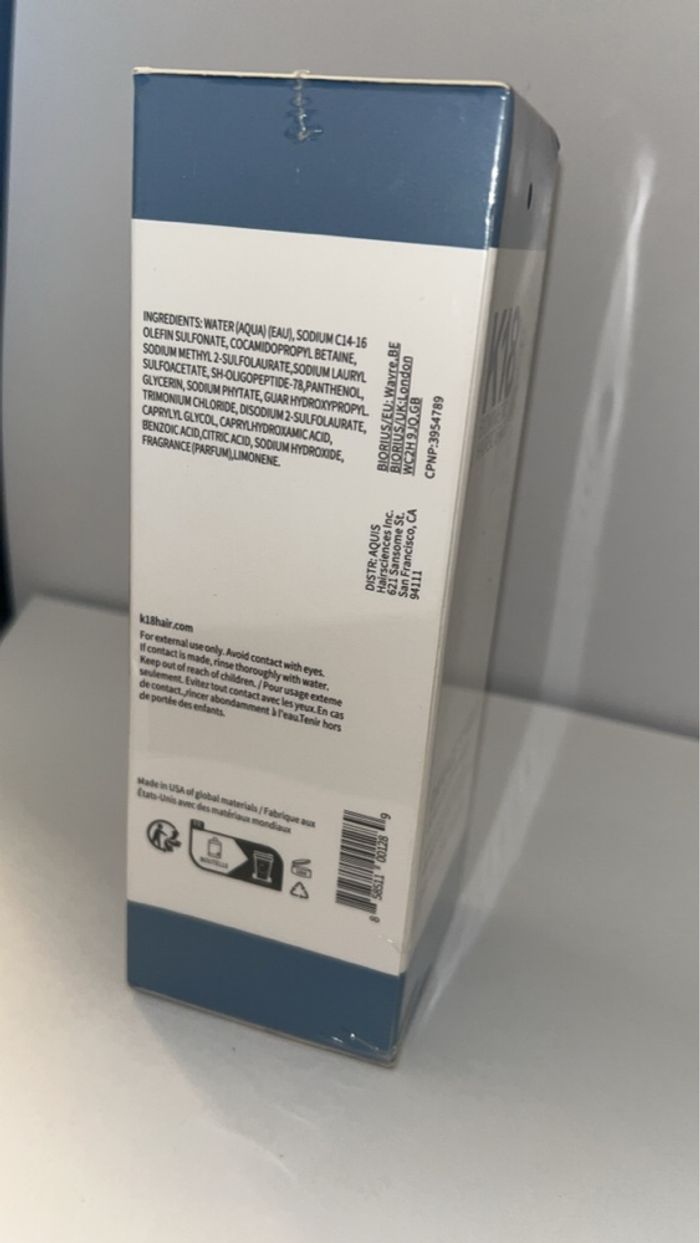 K18 Biomimetic Hairscience – Damage Shield Shampoo 250ml - photo numéro 3