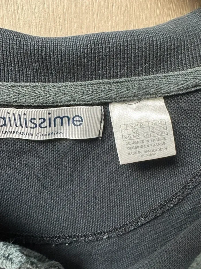 Polo manche longue taillissime 7XL noir - photo numéro 10