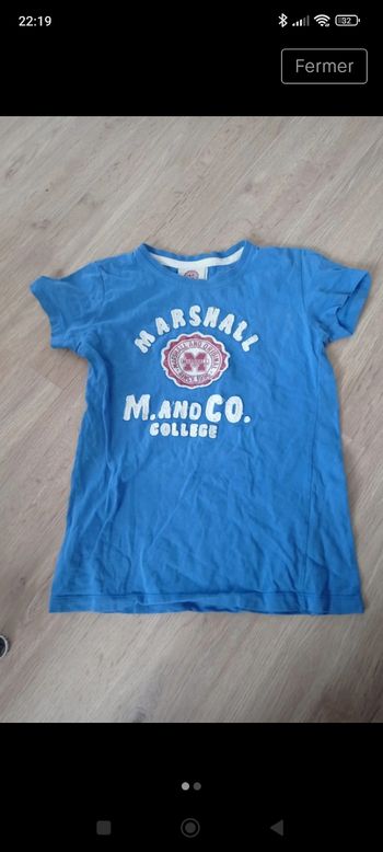 T-shirt garçon Marshall and original 10 ans