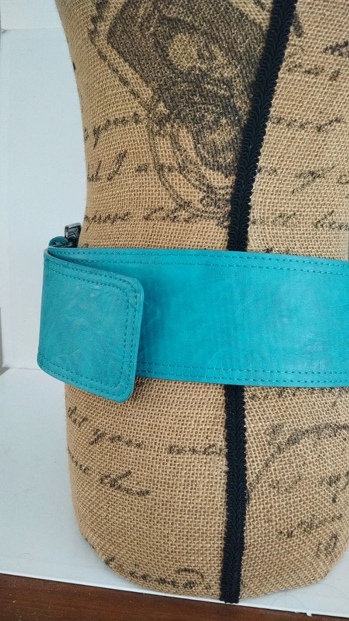 Ceinture large bleu 100 cm femme - photo numéro 8
