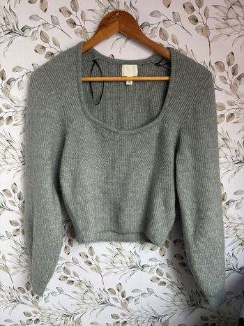 Pull près du corps gris H&M