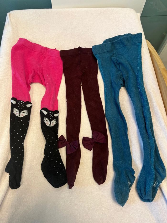 Lot de 3 paires de collants 12-24