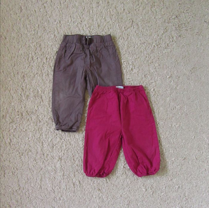 Lot de 2 pantalons + 1 top 12 mois - photo numéro 3