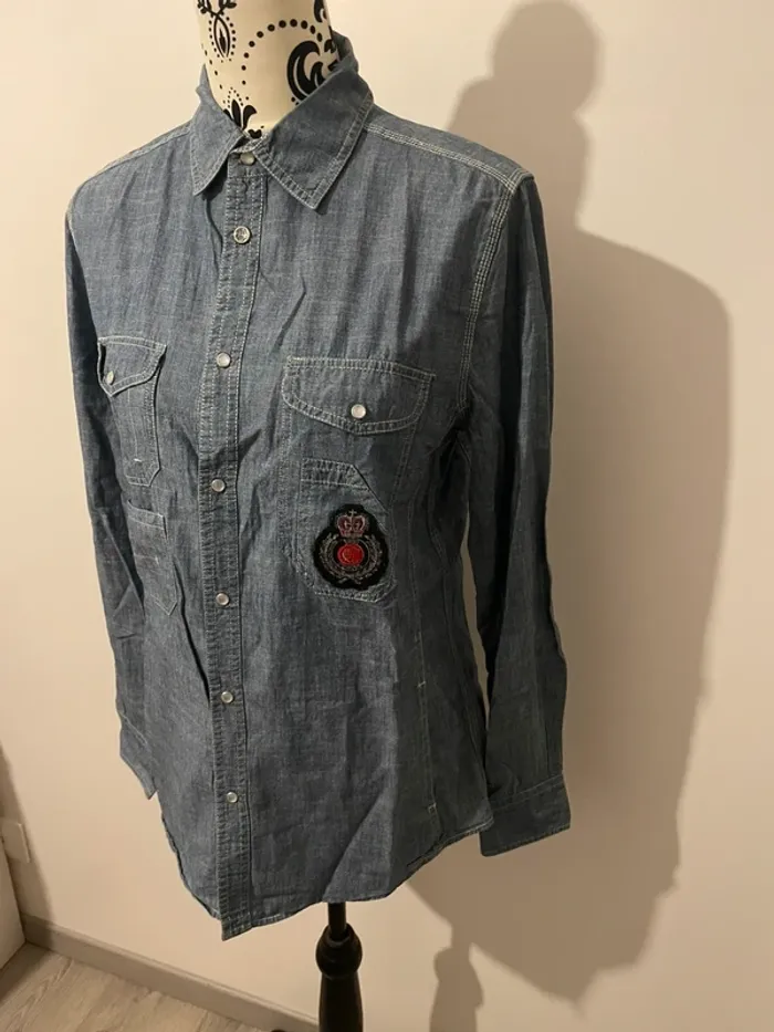 Chemise en jean Le Temps des Cerises - Taille S 🍒 - photo numéro 3