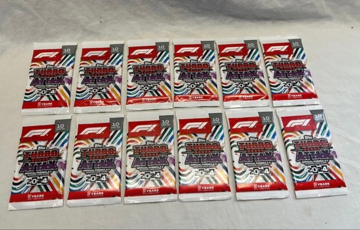 12 sachets Topps Turbo Attax F1 neufs scellés