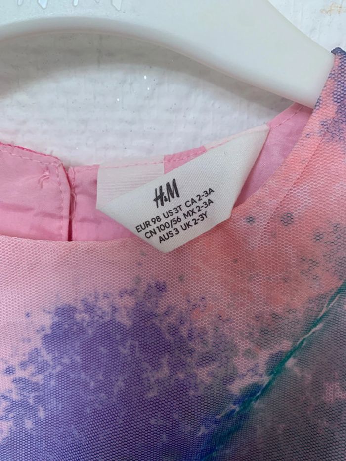 Jolie petite robe pop de fête en tulle colorée - photo numéro 4