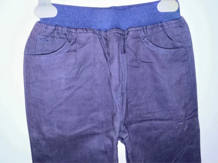 Pantalon brodé style cargo, 160 (13/14), sans marque, neuf sans étiquette. - photo numéro 3
