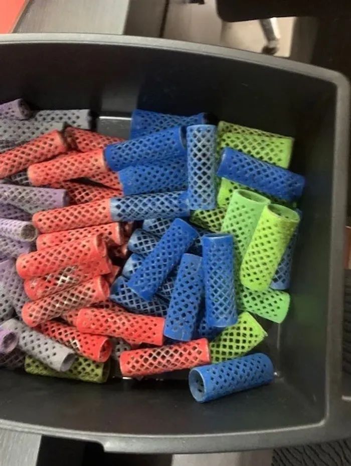 lot de 100 bigoudis velours efalock - photo numéro 4