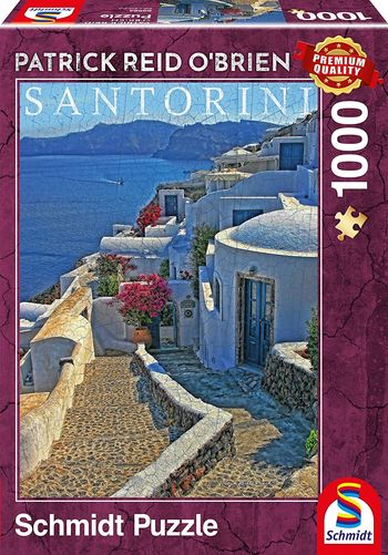 SCHMIDT SPIELE PUZZLE 1000 PATRICK REID O'BRIEN SANTORINI 59584