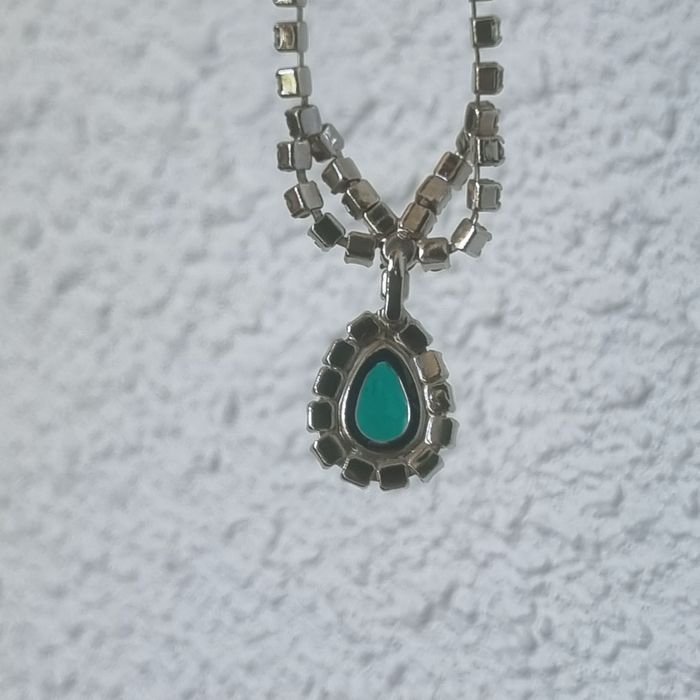 Collier En argent et emeraude Verde - photo numéro 8