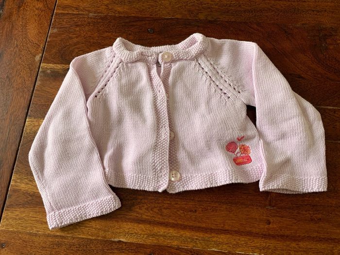 Gilet rose 6 mois