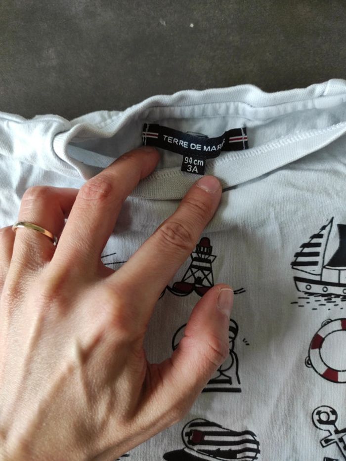 T-shirt Terres de Marins 3 ans - photo numéro 5