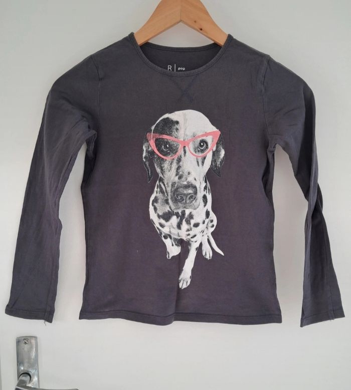 Tee-shirt manche longue 10 ans chien