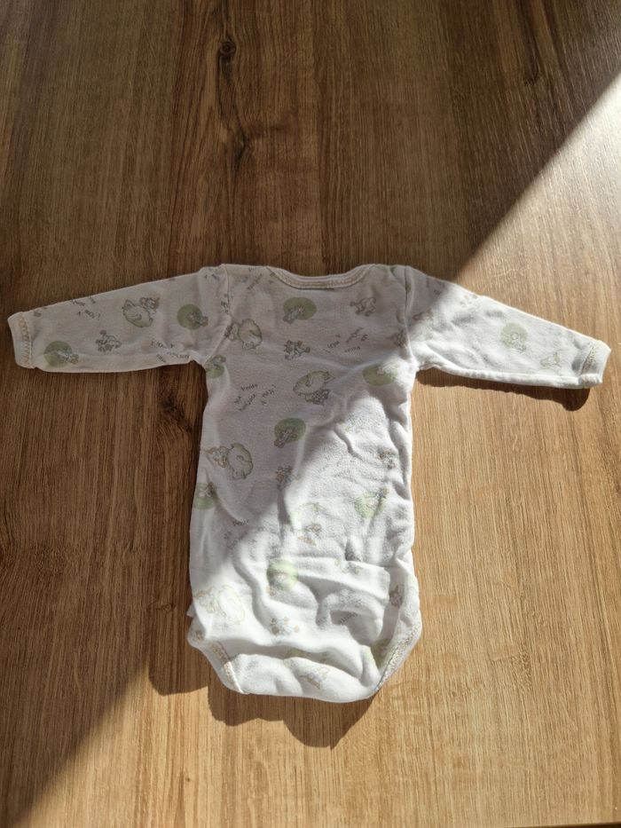 Body manches longues Blanc - 3 mois - Petit Bateau - photo numéro 2