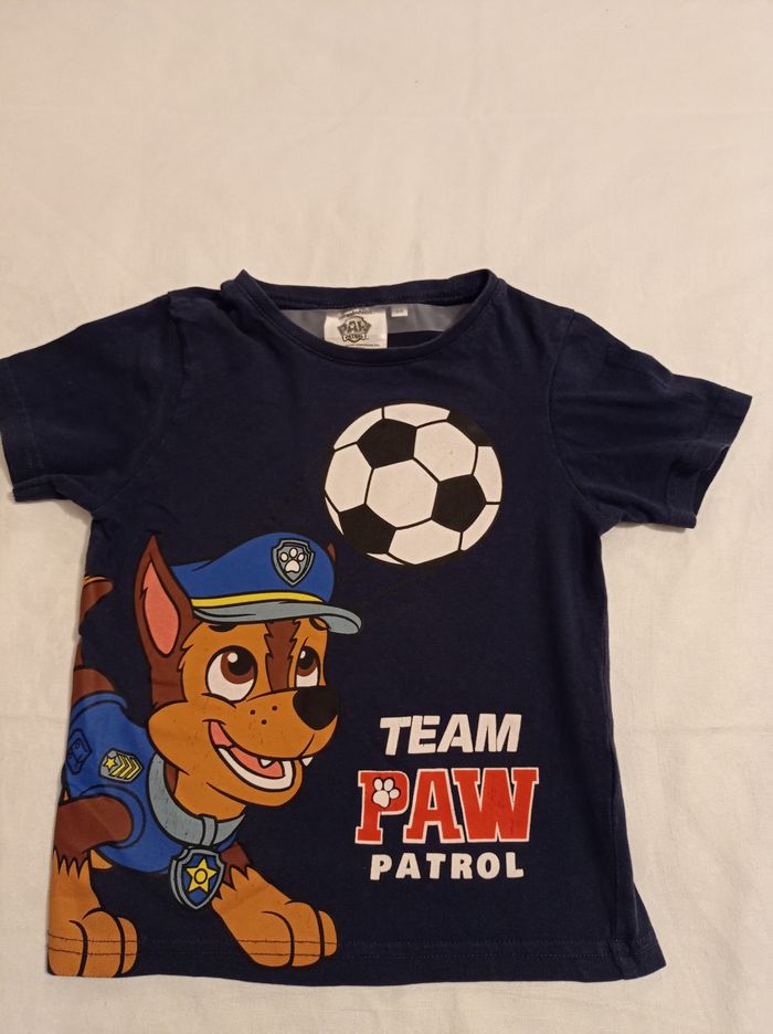 Petit polo manches courtes pour garçon couleur bleu voir photos taille 5 ans elle marque pas de patrouille - photo numéro 5