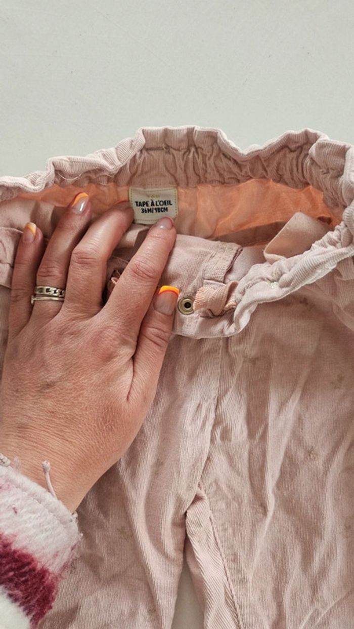 Pantalon rose pâle tao - photo numéro 2