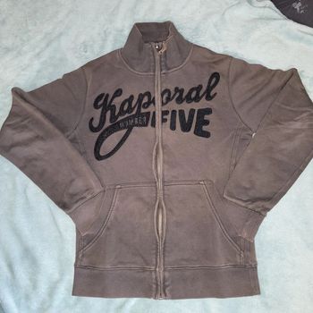 Sweat Crewneck Zippé Vintage 🧥 Kaporal - Taille Small