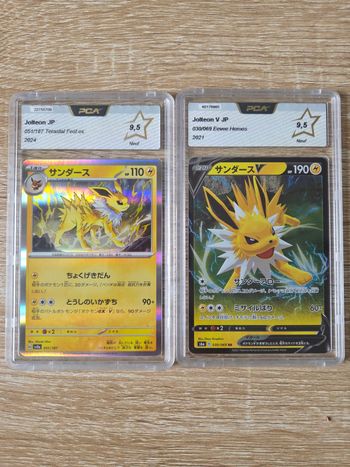 Lot de 2 Cartes Gradées Voltali Holo Japonaise 