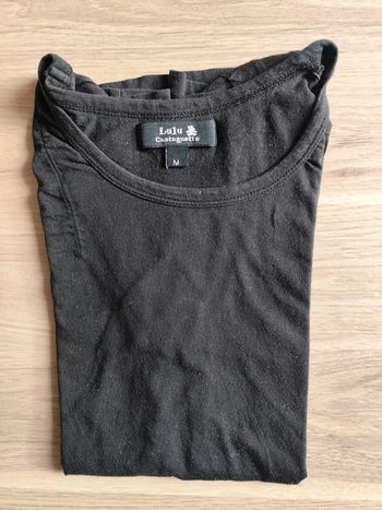 T-shirt Lulu castagnette noir taille s
