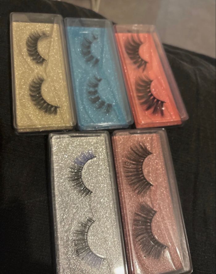 Lots de 5 paires de faux cils - photo numéro 3