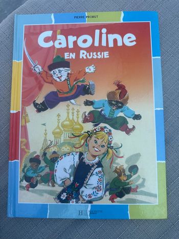 Livre rare collection damiers couleurs album bd Caroline en Russie
