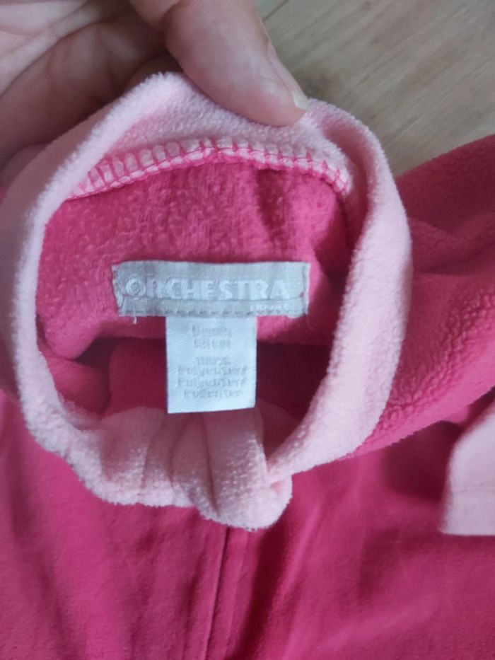 Grenouillère/pyjama polaire fille Orchestra 6 mois (78) - photo numéro 2