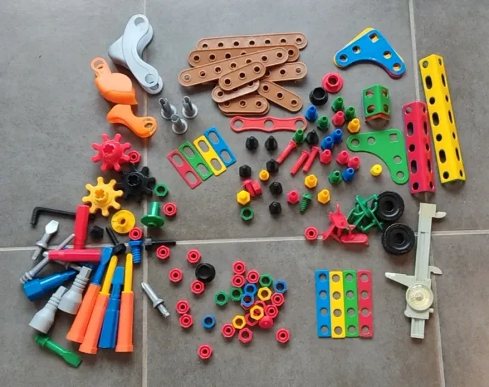 Lot d'outils pour faire de la construction