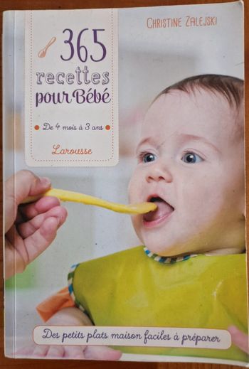 Livre 365 recettes pour bébé