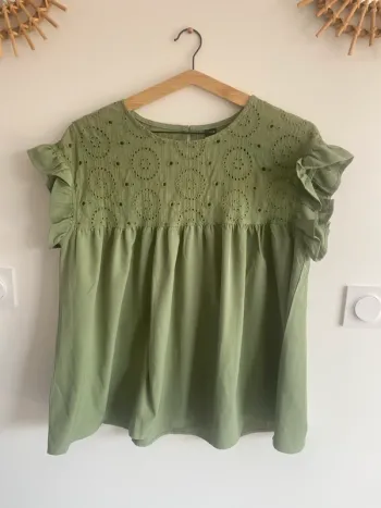 Blouse fine verte